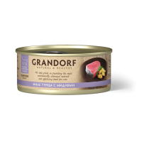 GRANDORF Консервы для кошек, филе тунца с мидиями в бульоне, 70 г