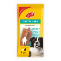 Жевательный снек Biff Dental Care с говядиной для собак крупных пород