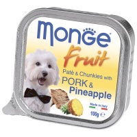 Monge Dog Fruit консервы для собак свинина с ананасом 100г