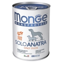 Monge Dog Monoprotein Solo консервы для собак паштет из утки