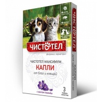 ЧИСТОТЕЛ Максимум ЮНИОР Капли от блох для щенков и котят 0,5мл №3