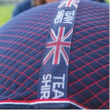 SHIRES TEMPEST Попона сушильная для лошади "Team SHIRES",165, синий