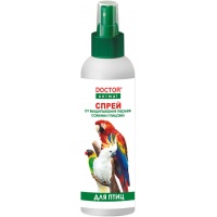Спрей "Doctor Animal" от выщипывания перьев птиц, 200 мл.