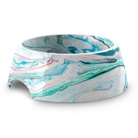 TARHONG Миска для животных "Marble Swirl", мрамор цветной, 18х18х7,1см (590мл)