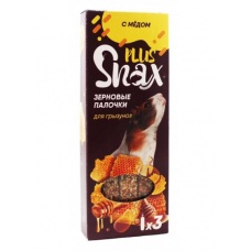 Зерновые палочки для грызунов "Snax Plus" медовые 3 шт (90г)