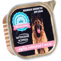 Натуральная формула консервы для собак Говяжий рубец в желе