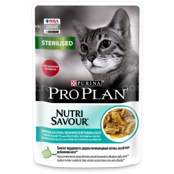 Pro Plan Pouch консервы для стерилизованных кошек океаническая рыба
