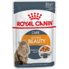 Royal Canin Intense Beauty пауч для кошек для здоровья кожи и шерсти кусочки в желе Мясо/Рыба