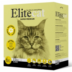 ELITECAT "CLINIC" Наполнитель комкующийся антибактериальный 6 л
